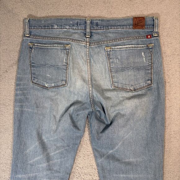 Lucky Brand Legend Jeans Women’s Size 12/31 Sister New Zoe Boot Selvedge Grunge - Picture 14 of 15